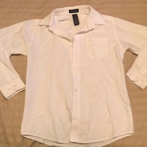 Unisex White Nautica collar dress shirt